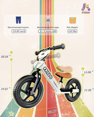 KRIDDO non-slip footrest helps little feet stay secure during rides.