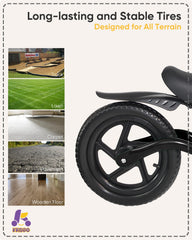 KRIDDO balance bike rear fender protects clothing and bike