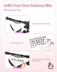 KRIDDO customizable plate invites creative customization for a personal riding style.