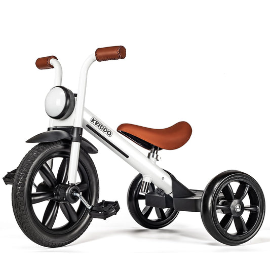 KRIDDO Kids Tricycle full view 12 inch, ideal for learning balance.