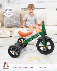 KRIDDO kids tricycle adjustable seat height grows with your child.