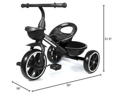 KRIDDO Kids Tricycle indoor/outdoor use demonstrated for versatile playtime.