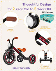 KRIDDO silent wheels ensure a smooth ride indoors and outdoors.