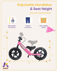 KRIDDO Pro adjustable handlebars and seat grow with your child's pace.