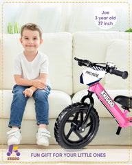KRIDDO Pro balance bike rear kickstand helps easy parking after rides.