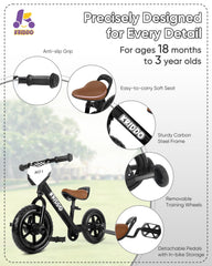 KRIDDO soft seat with quick-release hardware for easy adjustments