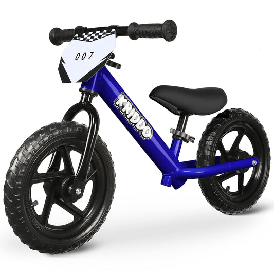 KRIDDO toddler balance bike with customizable plate for creative play.