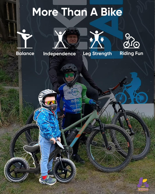 KRIDDO balance bike customize plate allows personal designs by kids.