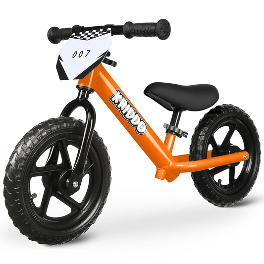 KRIDDO balance bike with customizable plate encourages creative play and early riding