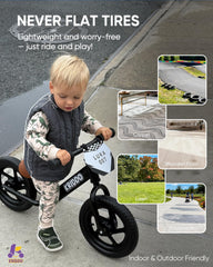 KRIDDO adjustable height makes growth-friendly riding possible.