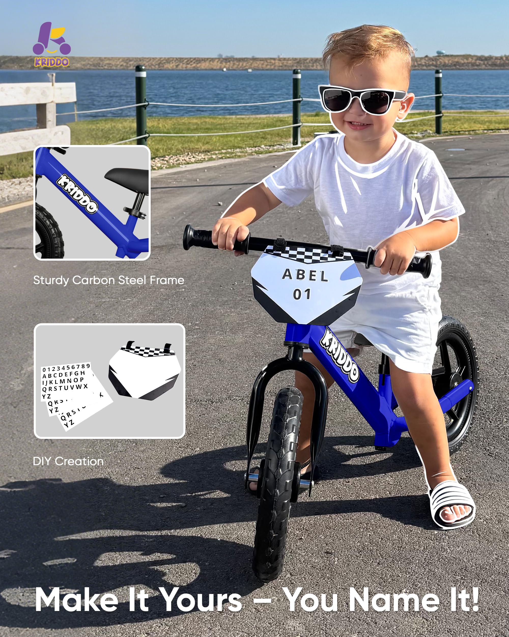 KRIDDO puncture-resistant tires ensure steadier rides on grass.