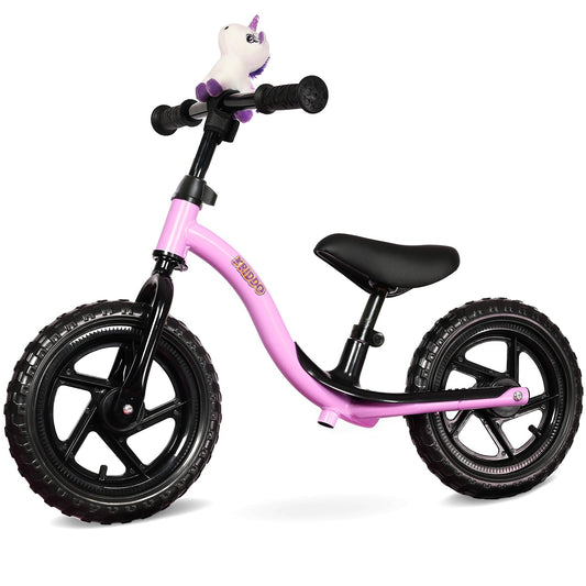 KRIDDO toddler balance bike purple frame for early balance learning outdoors