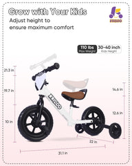 KRIDDO tool-free adjustment highlights easy height changes for growing kids.
