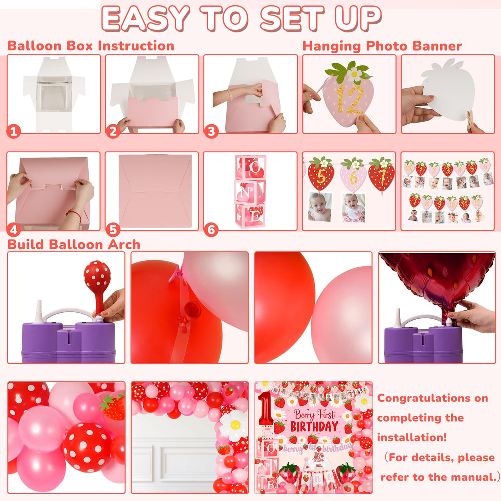 Kriyokiaa Balloon pack includes everything for a full party setup.