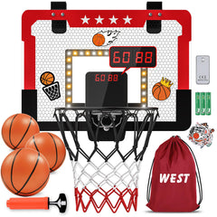 Kroyedfuw indoor basketball hoop over door for kids' playful practice