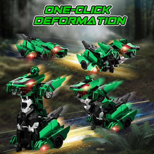 Kroyedfuw RC car switching to robot mode with smooth transformation