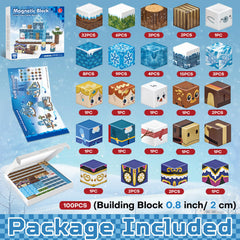 Kryzomat 100pcs magnetic blocks in 24 colors for versatile building and vibrant designs.