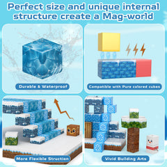 Kryzomat compatible with other magnetic tiles for expansive snowy scenes.