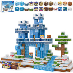 Kryzomat ice-theme magnetic blocks for easy castle assembly and imaginative play.