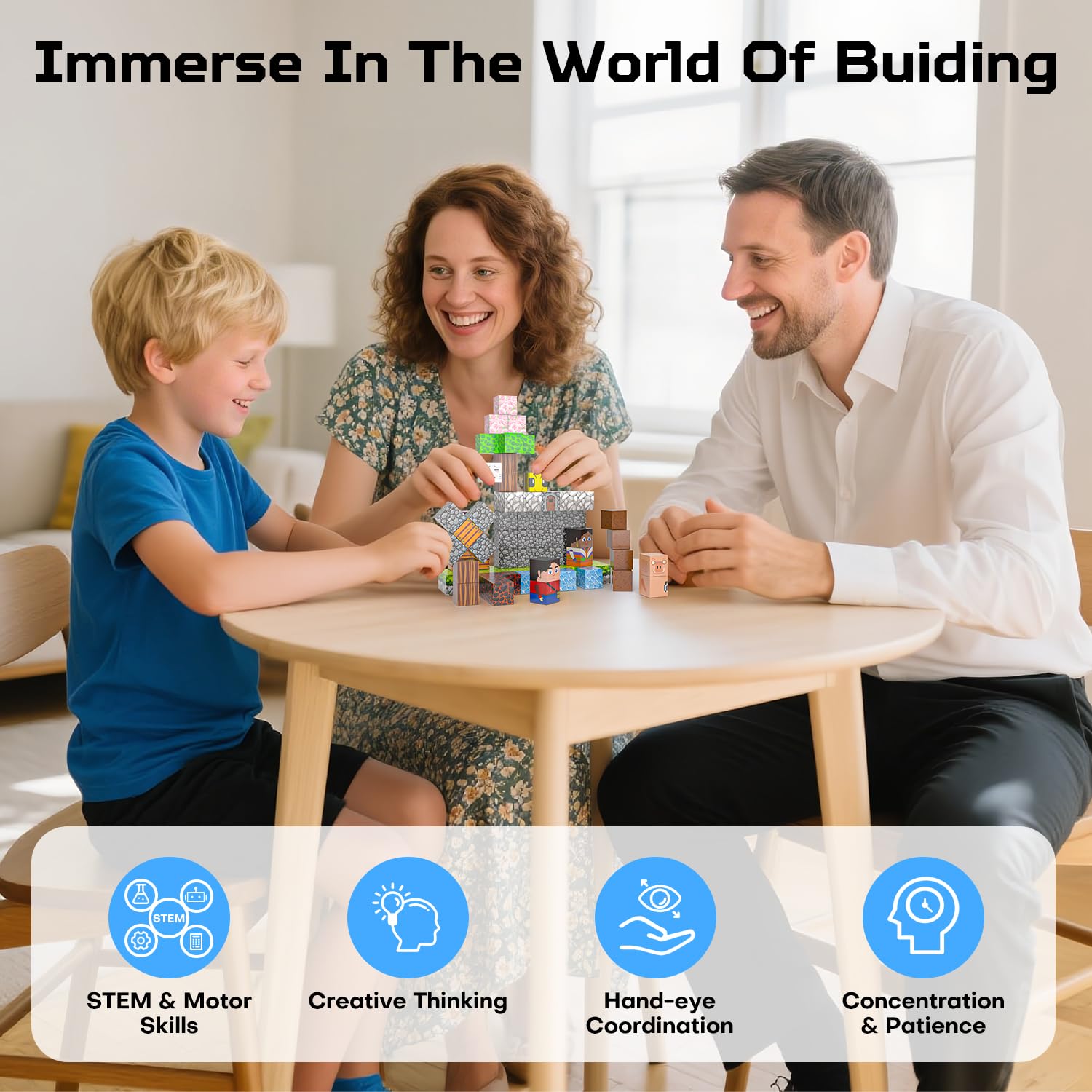 Kryzomat magnetic blocks safe and durable with sealed edges for worry-free play