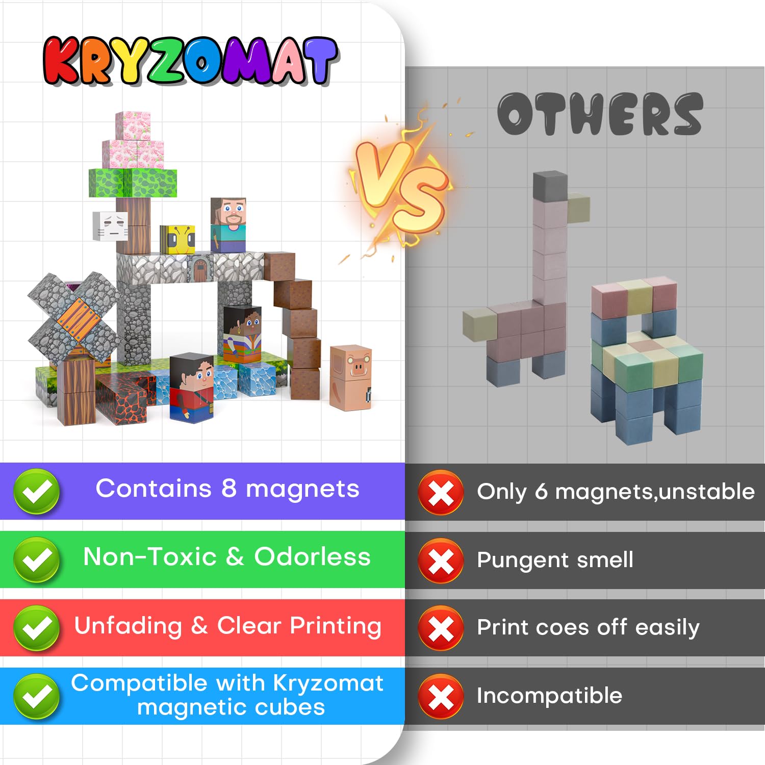 Kryzomat magnetic blocks boost STEM learning, hand-eye coordination and creativity