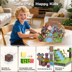 Kryzomat magnetic blocks with eight magnets provide stable 3D and flat builds