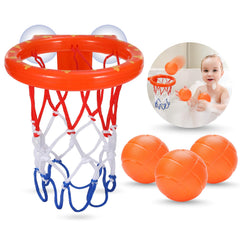 KSABVAIA bath toy basketball hoop attached to tub for engaging bath time play