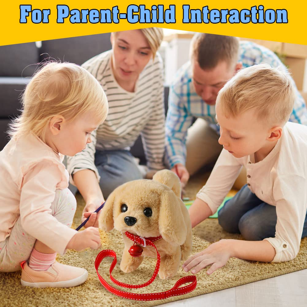 KSABVAIA plush golden retriever soft material provides cozy playtime