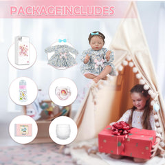 KSBD clothing set included for styling playtime and dress-up.