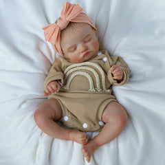 KSBD Lifelike Reborn Baby Doll with nursing bottle for nurturing play.