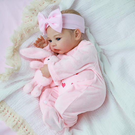 KSBD Realistic Reborn Baby Doll with open eyes, ideal for imaginative play and display