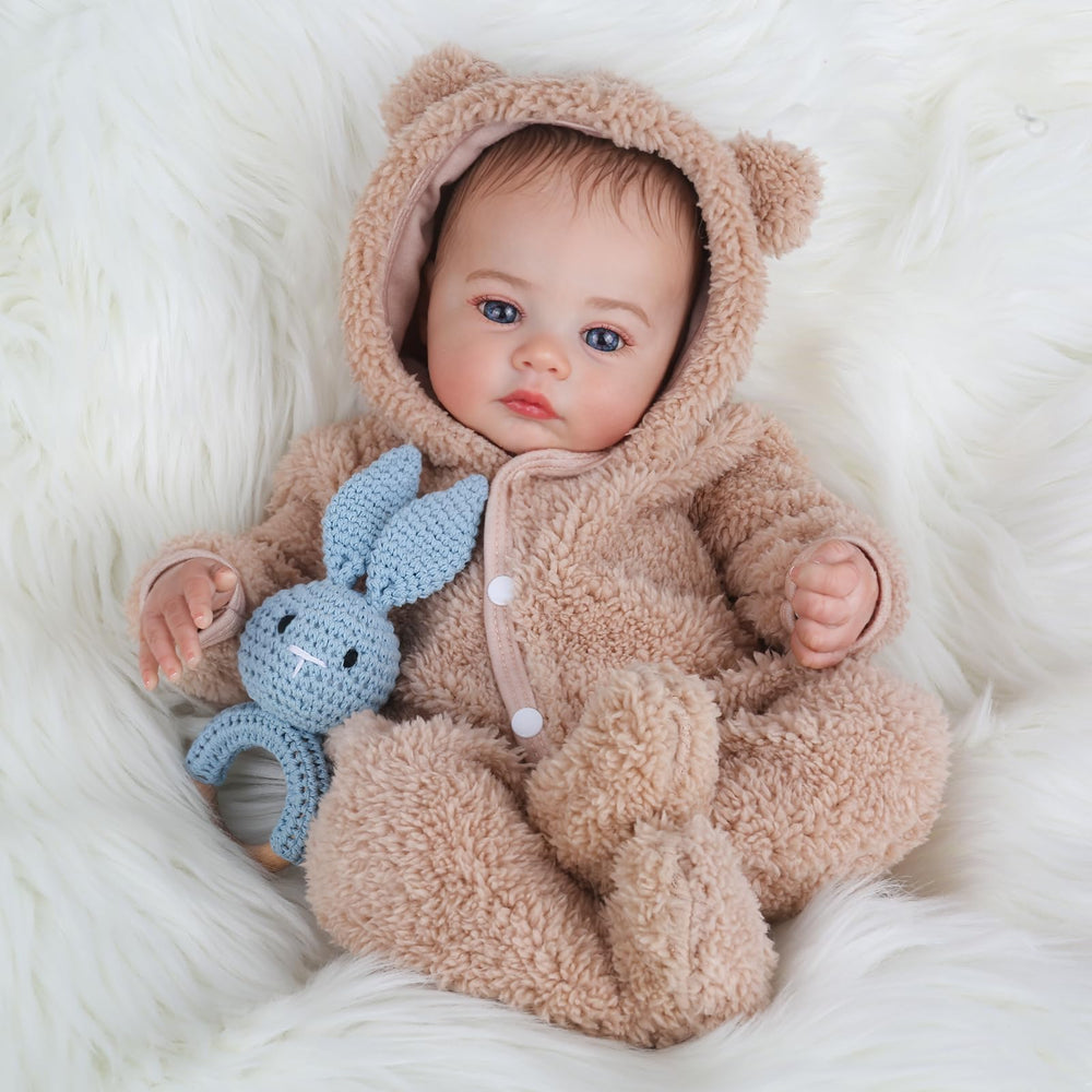 KSBD Reborn Baby Doll delicate facial features invite close-up viewing and admiration.