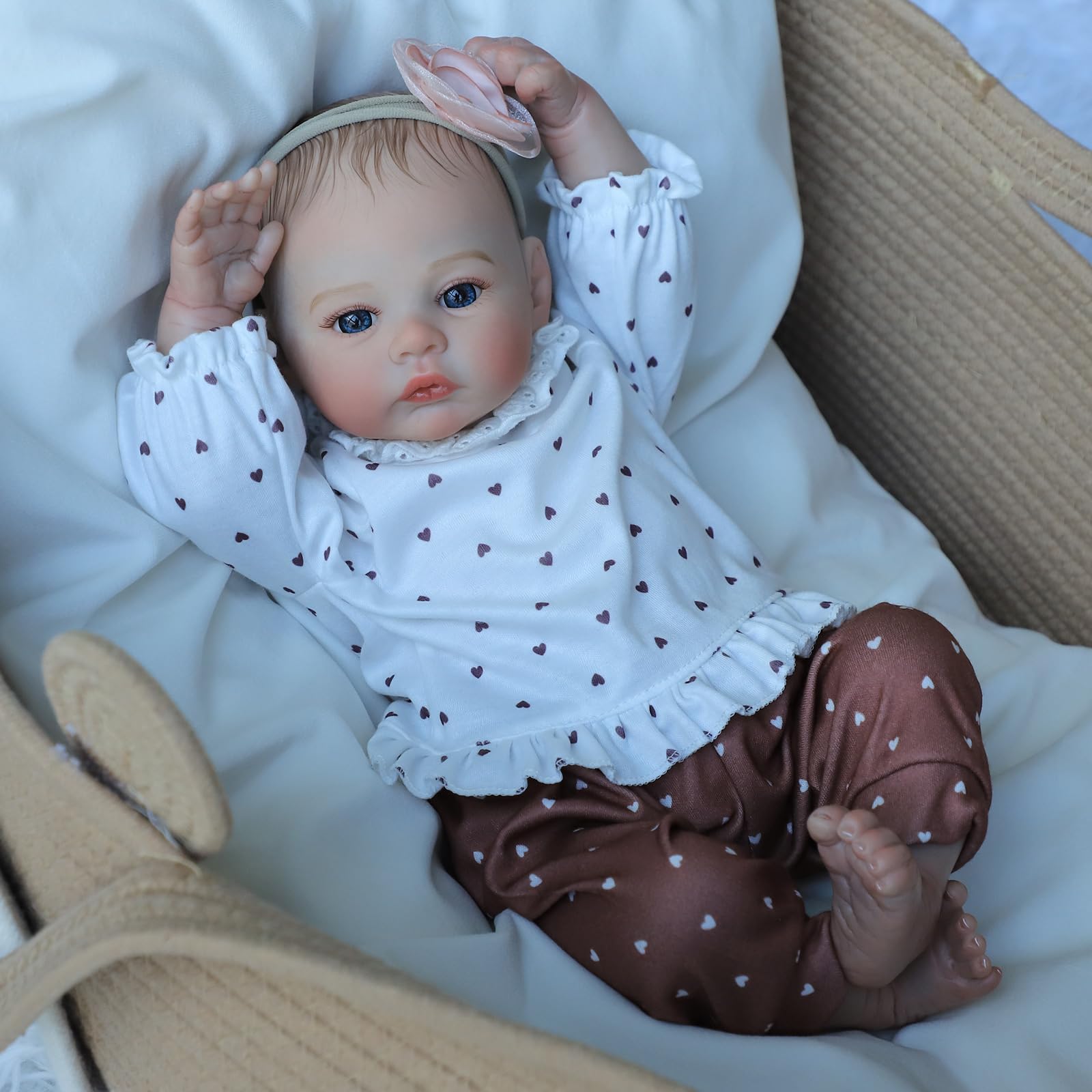 KSBD Reborn doll with magnetic pacifier adds authentic newborn accessory realism.