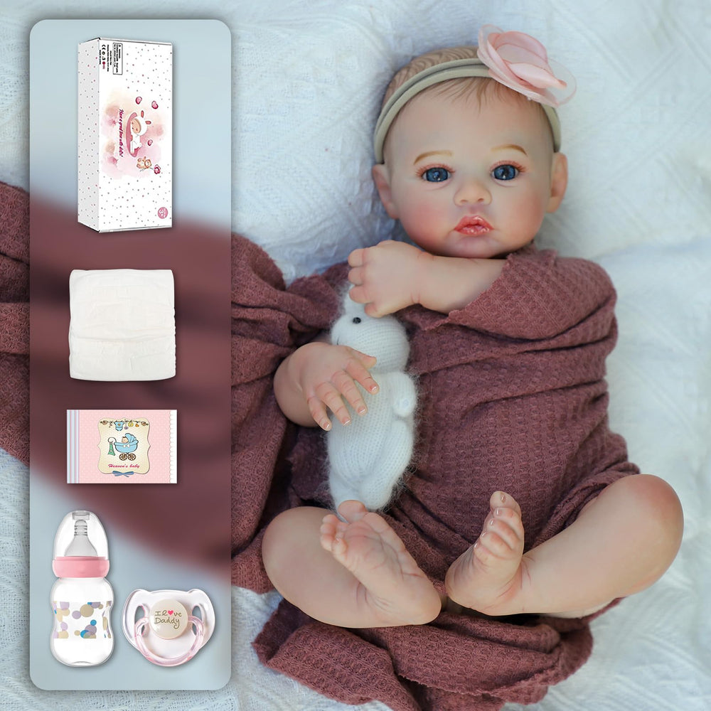 KSBD Reborn doll weighted limbs provide balanced posing and realistic heft during play.