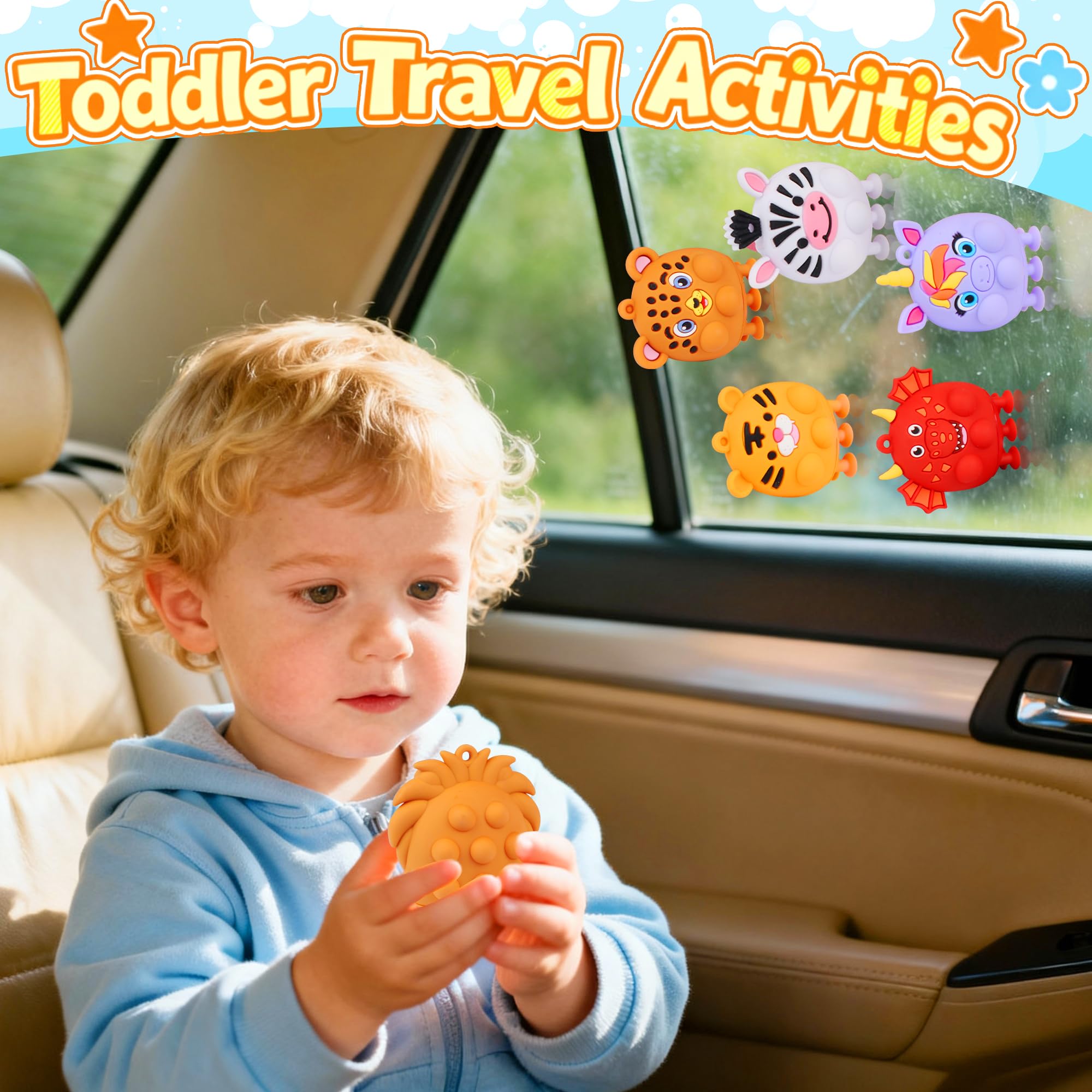 Ksmky colorful animal set promotes imaginative play and on-the-go fun.