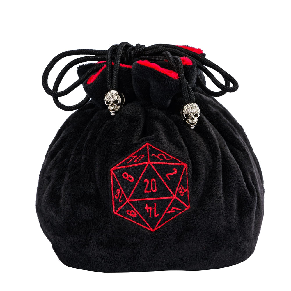KSNDie large dice bag with drawstrings, easy transport and secure closure.