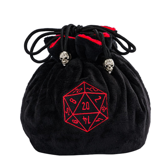 KSNDie large dice bag with drawstrings, easy transport and secure closure.