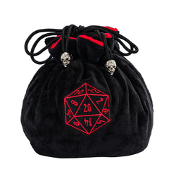 KSNDie large dice bag with drawstrings, easy transport and secure closure.