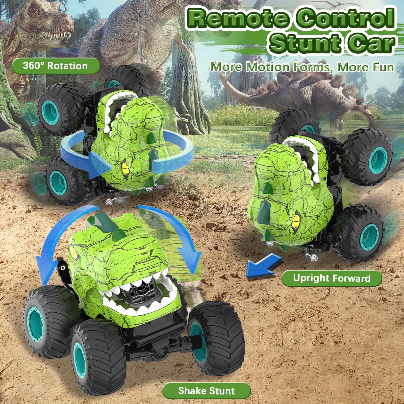 Kssvzz Monster Truck performs 360-degree spins for dynamic stunts