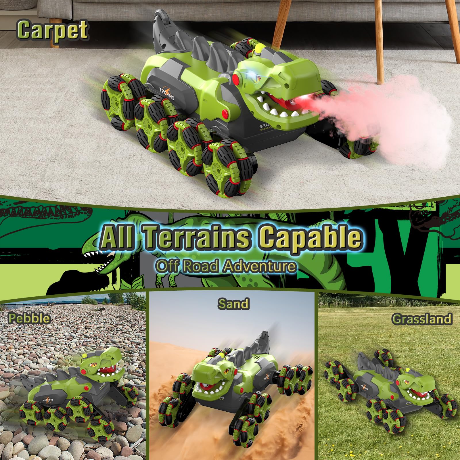 Kssvzz off-road RC car conquering sand and grass with non-slip wheels
