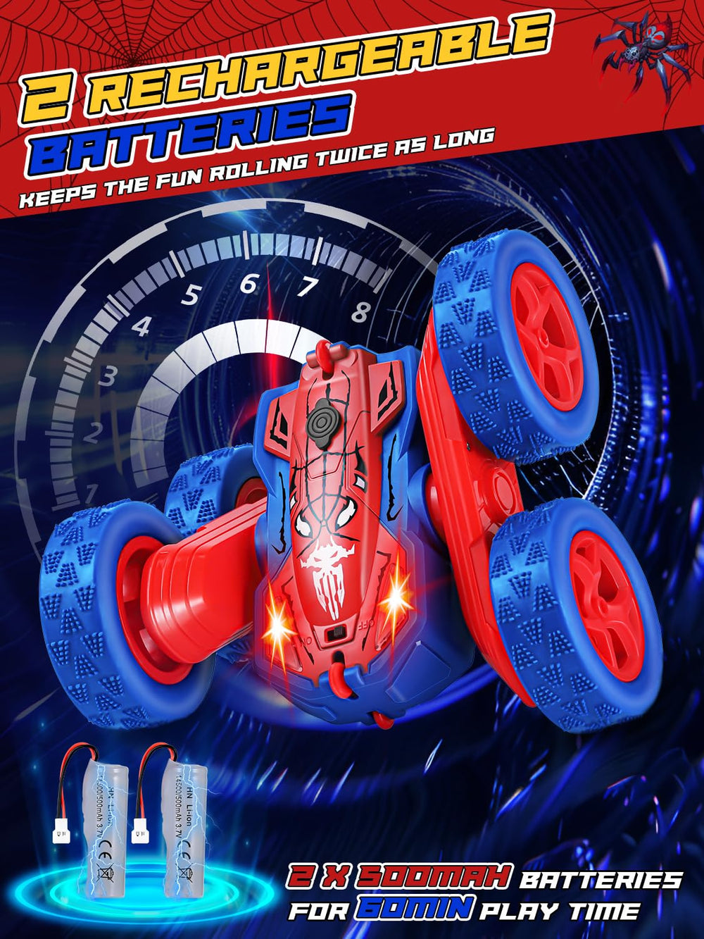 Kssvzz Spider RC car mist spray feature adds visual effects