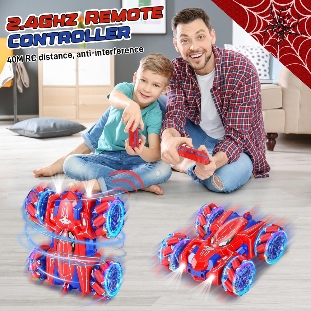 Kssvzz Spider RC Car Type-C rechargeable battery for extended sessions.