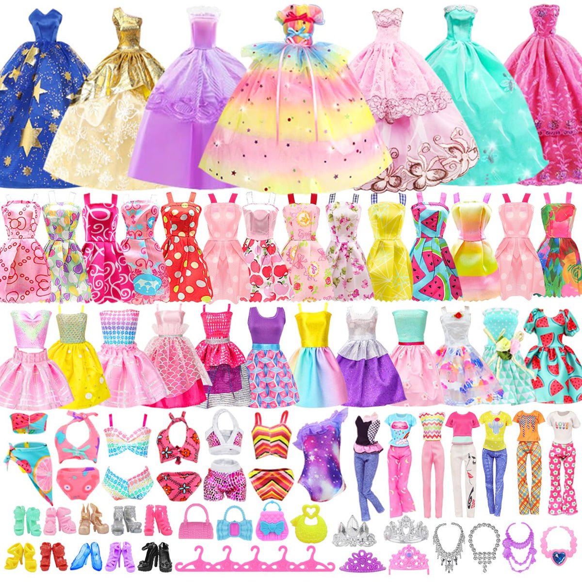 K.T. Fancy 11.5-inch doll wedding gowns for creative dress-up and storytelling.