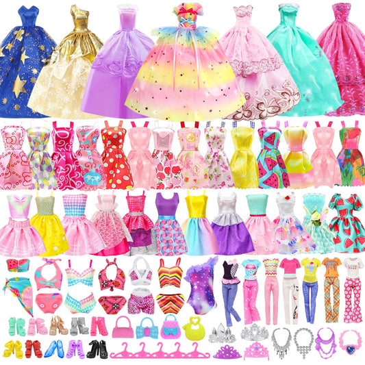 K.T. Fancy 11.5-inch doll wedding gowns for creative dress-up and storytelling.