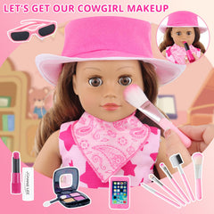 K.T. Fancy blush provides a gentle touch for expressive doll cheeks during play.