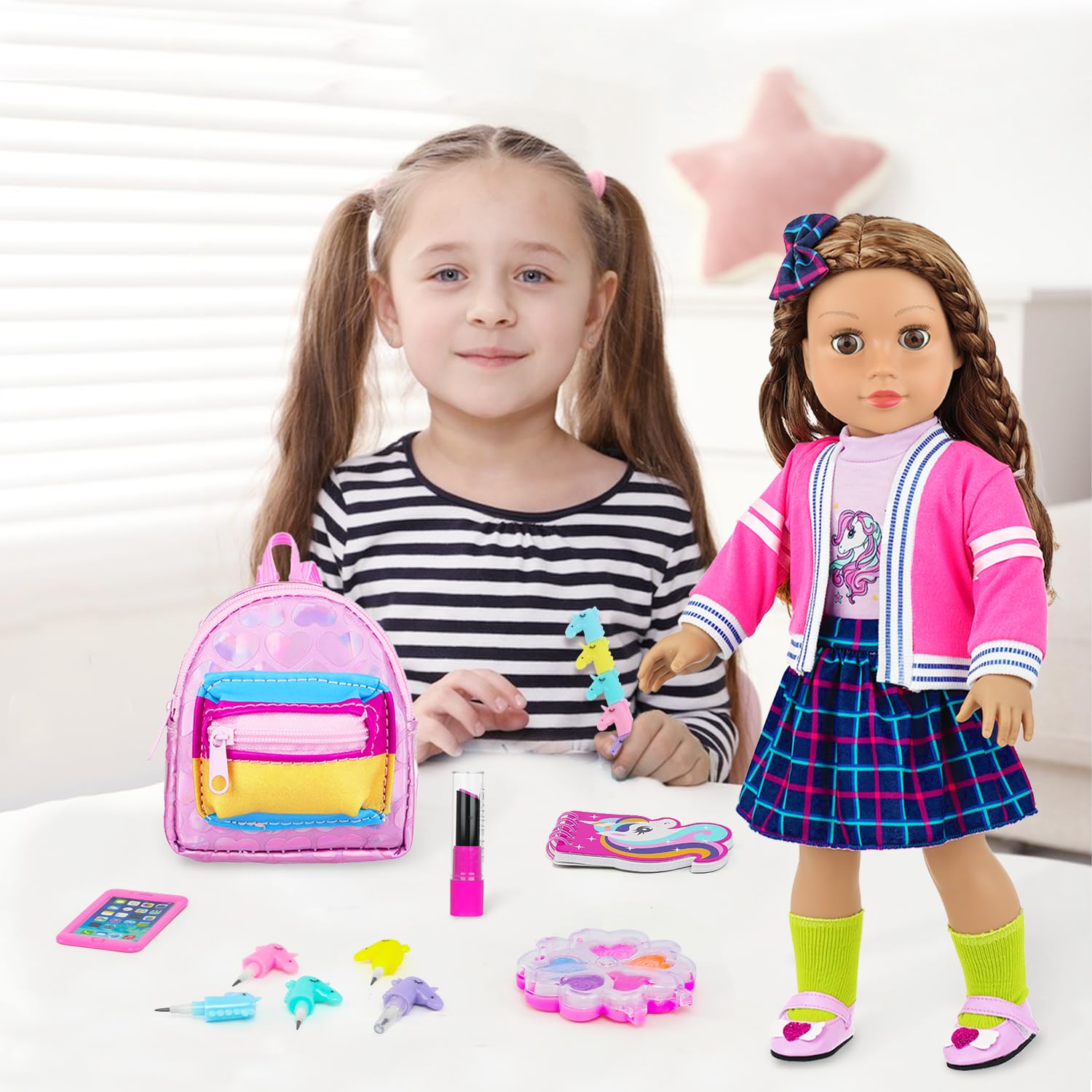 K.T. Fancy unicorn stationery adds magical storytelling prompts.