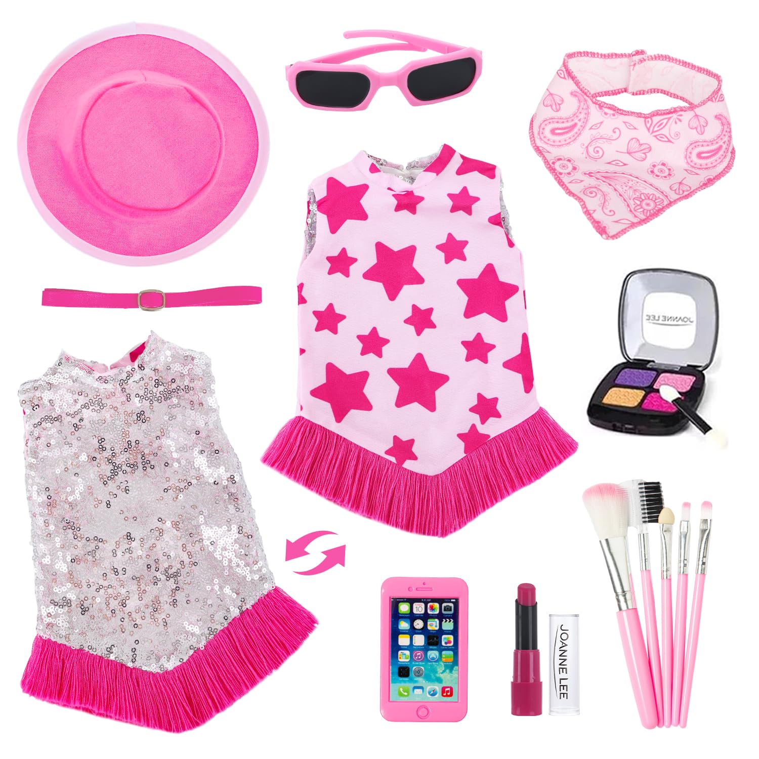 K.T. Fancy cell phone sparks imaginative communication play for 18-inch dolls.