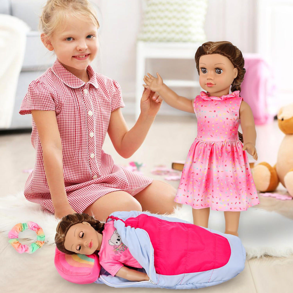 K.T. Fancy 18-inch doll shoes for easy mix-and-match outfits