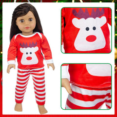 K.T.Fancy Christmas dress with headband for dolls.