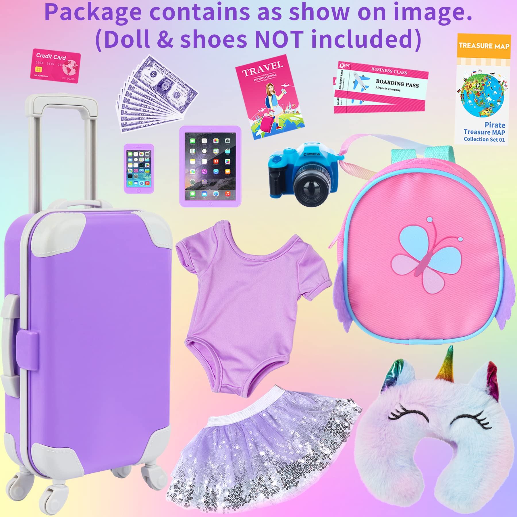 KT Fancy doll backpack with cashes for on-the-go storage